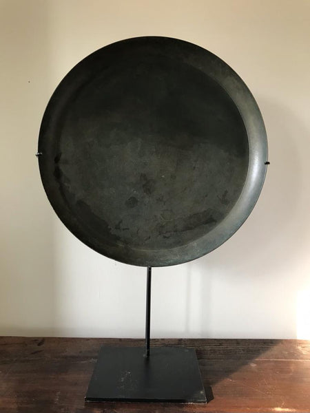 EARLY 19TH CENTURY CAMBODIAN BRONZE PLATE